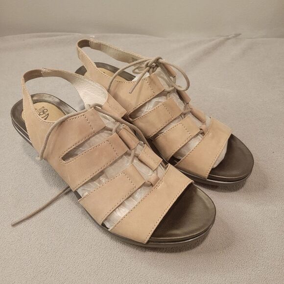 Abeo Bio System Brow Sandals Mid heels Shoes Size 9 - Picture 1 of 5
